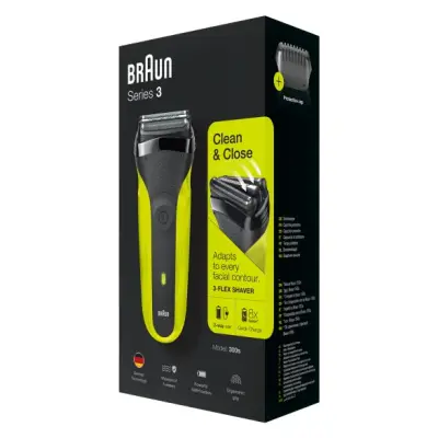 Braun Series 3 300s Nane Yeşili tıraş makinesi - 1