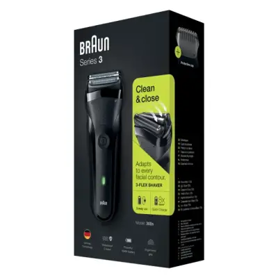 Braun Series 3 300s Siyah Traş makinası - 1