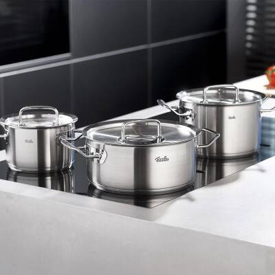 Fissler 084-128-05-000/0 Paslanmaz Çelik 9 Parça Metal Kapaklı Set - 4