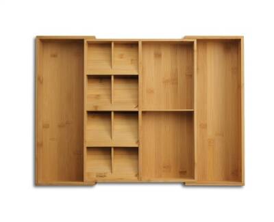 JJ_Bamboo Drawer Store _Lux (50020) Lüks Bamboo genişleyebilen Çekmece içi Organizatörü - 3