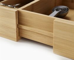 JJ_Bamboo Drawer Store _Lux (50020) Lüks Bamboo genişleyebilen Çekmece içi Organizatörü - 5