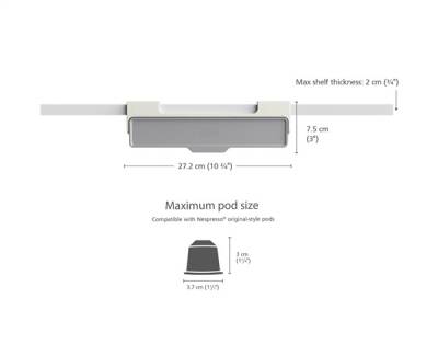 JJ_coffe capsul organizer (851667) Kahve kapsülü organize çekmecesi - 2