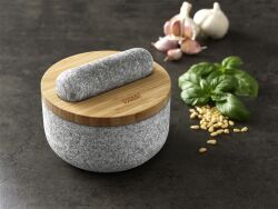 JJ_Dash_ Granite Mortar with bamboo Lid _20176_Granit Havan Bamboo Kapaklı - 9