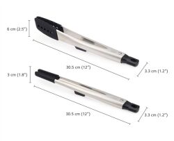 JJ_Elevate_Tong Set_Slicon Tips_2 Pcs (10573) Silicon uçlu maşa seti 2Li - 1