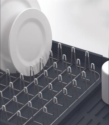 JJ_Extend Dish Rack - Grey (85040) Bulaşık Kurutma Koyu Gri - 10