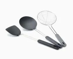 Joseph Joseph 10576 Nest Fusion 3 Parçalı Siyah Wok Alet Seti - 1