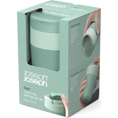 Joseph Joseph 81122 Sipp Travel Mug 340 ml Yeşil - 4