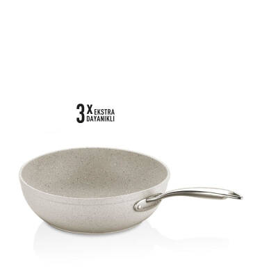 Korkmaz A1273 Granita 24x6.5 cm Wok - 1