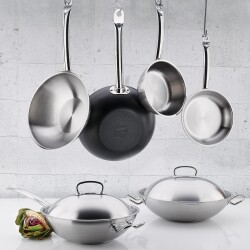 Korkmaz Nero 28x8.3 cm Wok Tava A2836 - 5