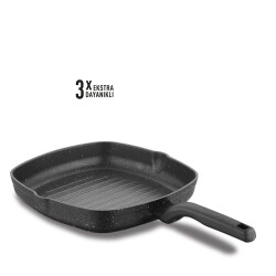 Korkmaz Ornella 28x28 cm Kare Grill Tava A1120 - 1