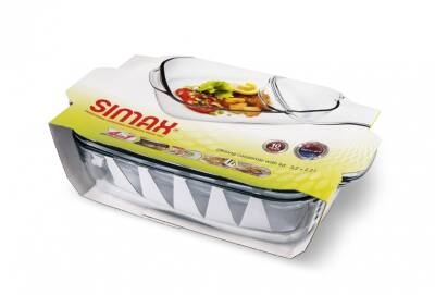 OBLONG CASSEROLE WITH LID Collection : SIMAX Classic 7356/7366	3,20 + 2,30L, 	365 x 208 x 136mm - 1