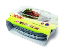 OBLONG CASSEROLE WITH LID Collection : SIMAX Classic Ürün Kodu: 7296/7306	8L, 	416 x 260 x 161mm - 3